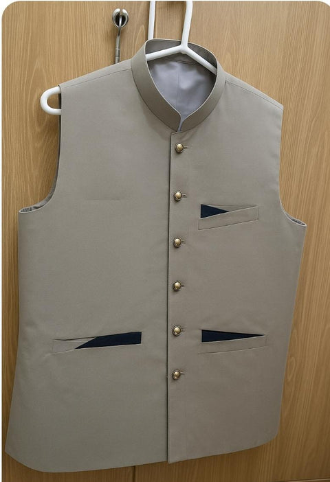 Shahi Malbusat Premium Men’s Prince Coat – Classic Beige