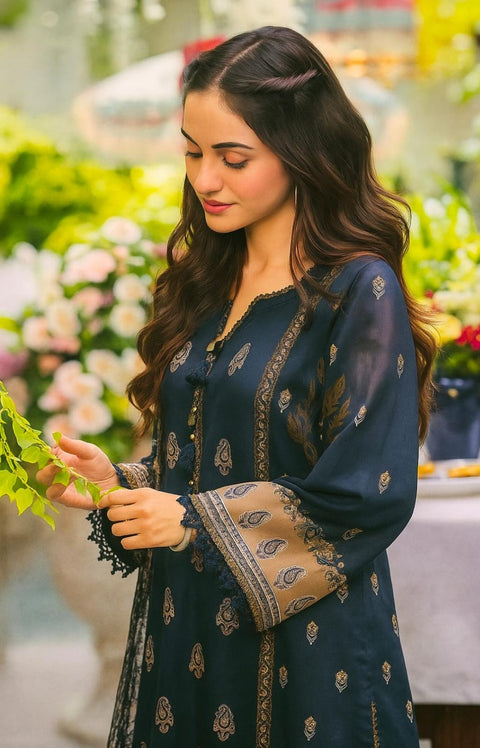 3-piece printed lawn premium quality unstitch